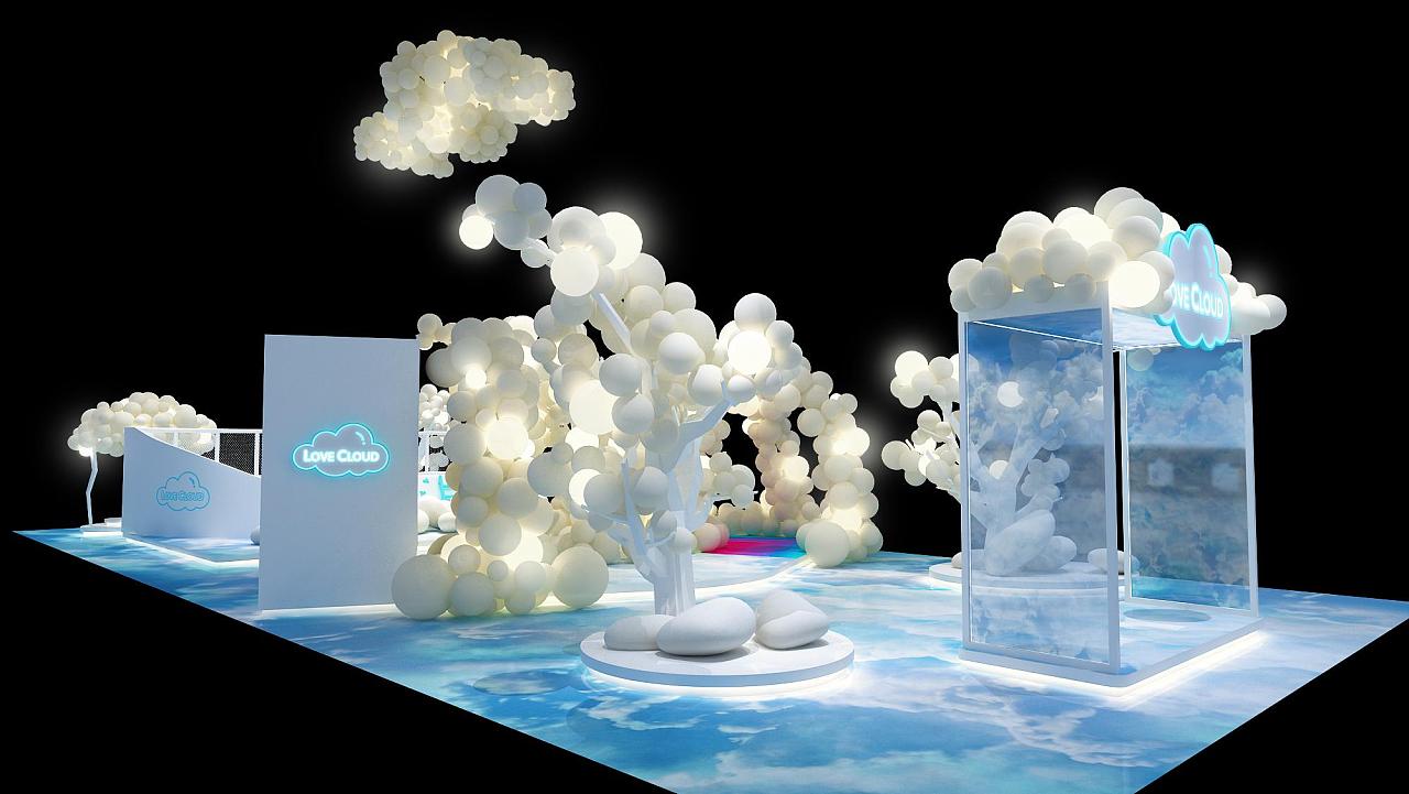 恒隆广场情人节美陈设计