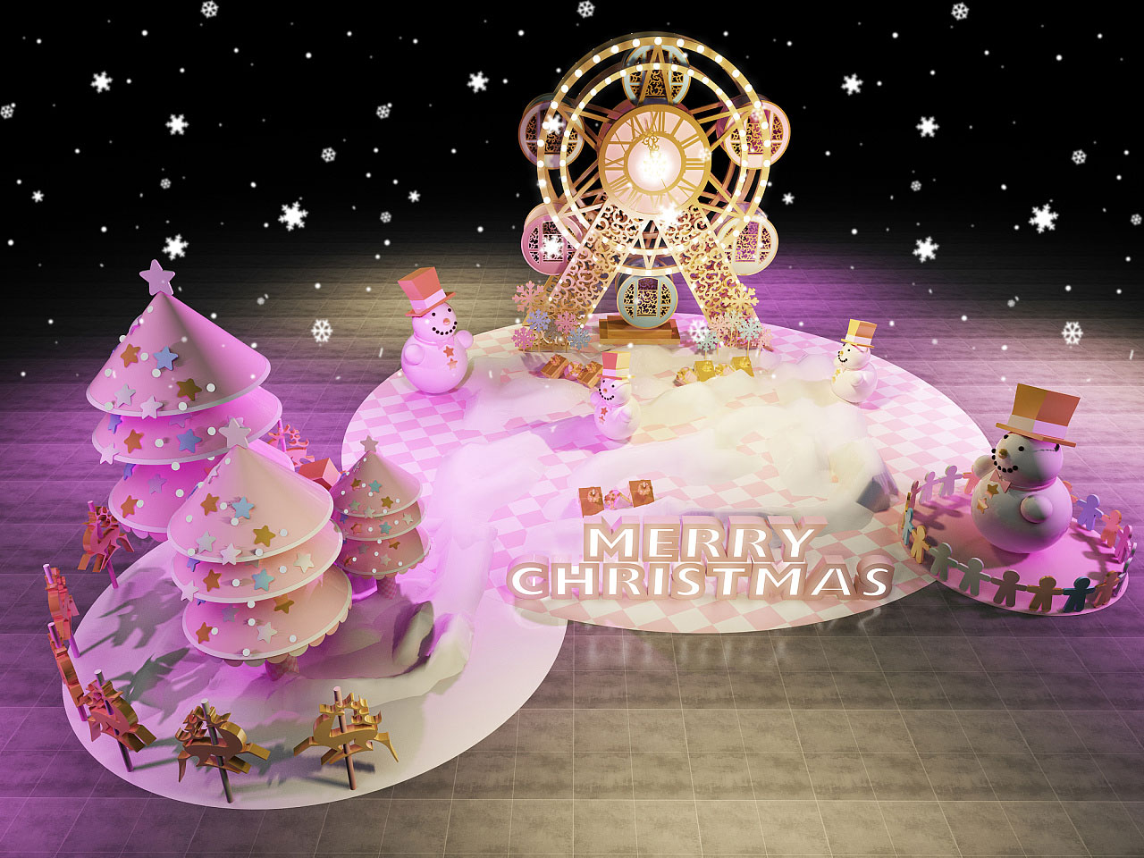 鹏泰广场 圣诞美陈打卡设计