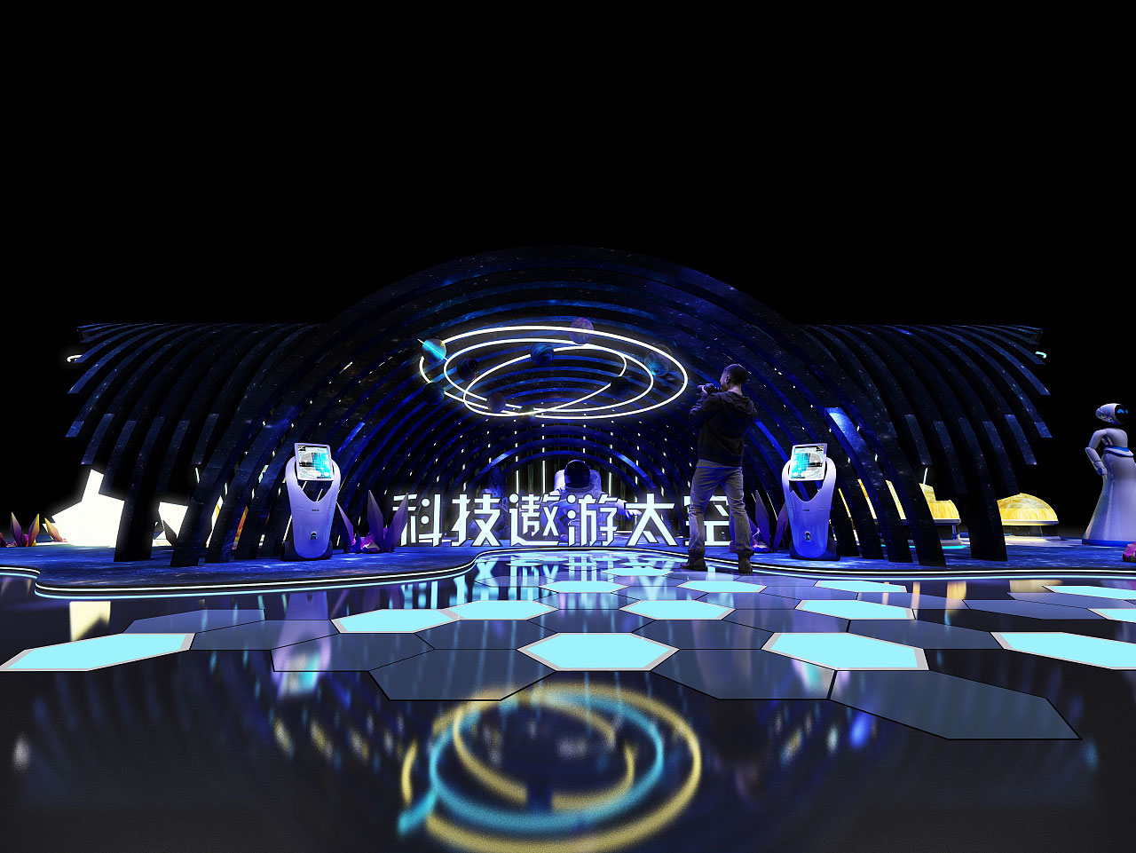 世茂广场 科技遨游太空主题美陈设计