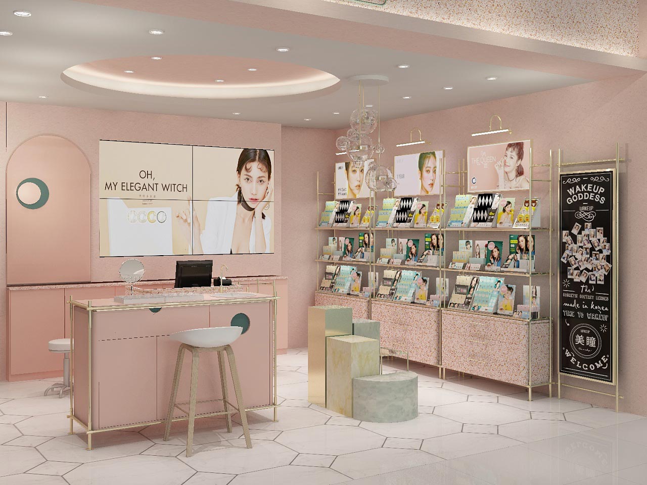 MAKE UP 美瞳专卖店设计