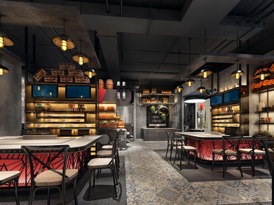 玛雅铁板烧 餐饮空间设计