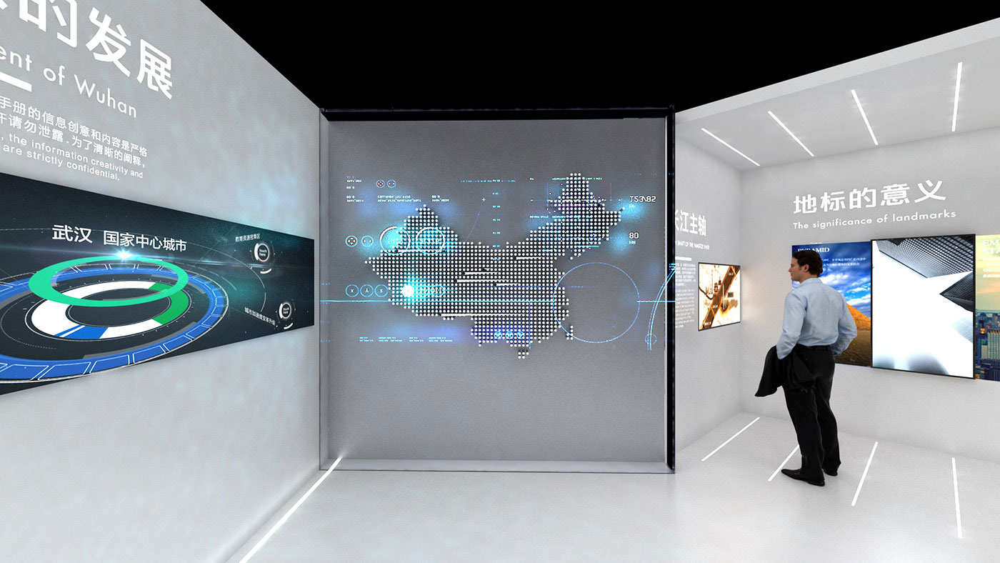 武汉绿地中心品牌体验馆展厅设计