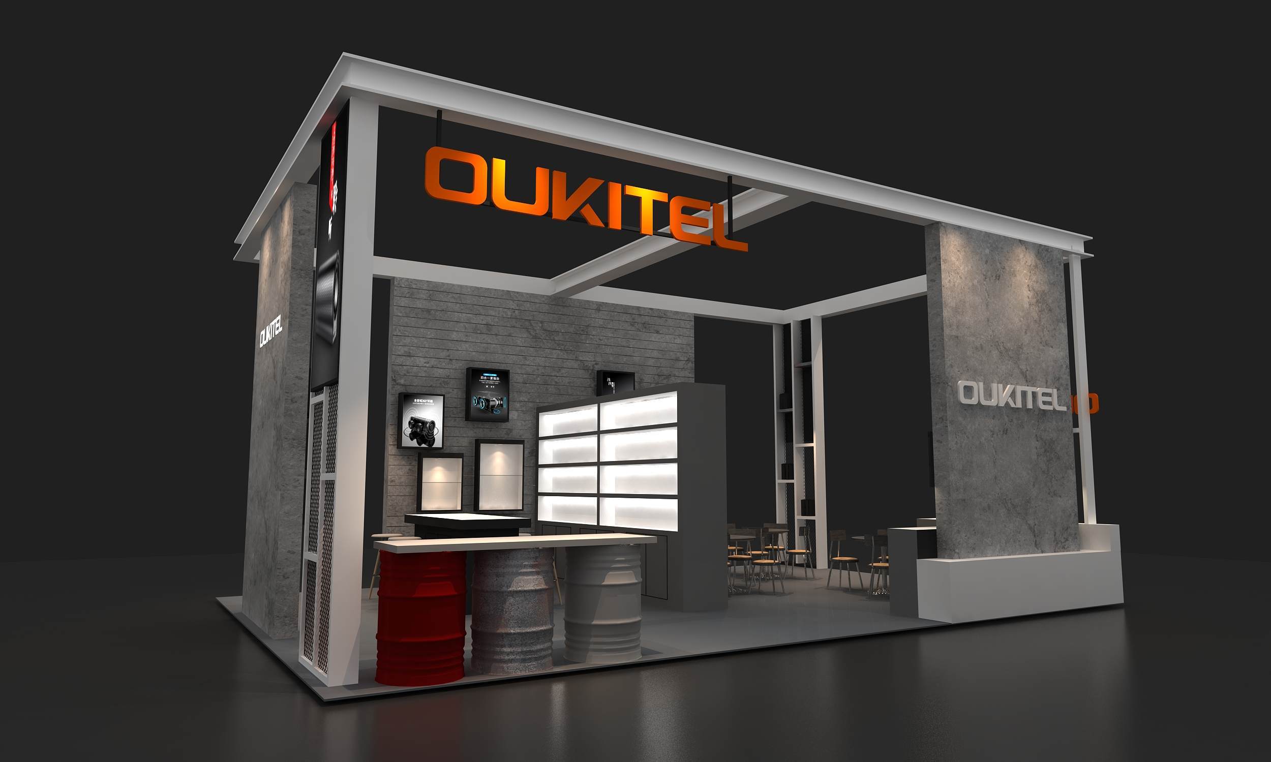 欧奇 电子烟展台设计