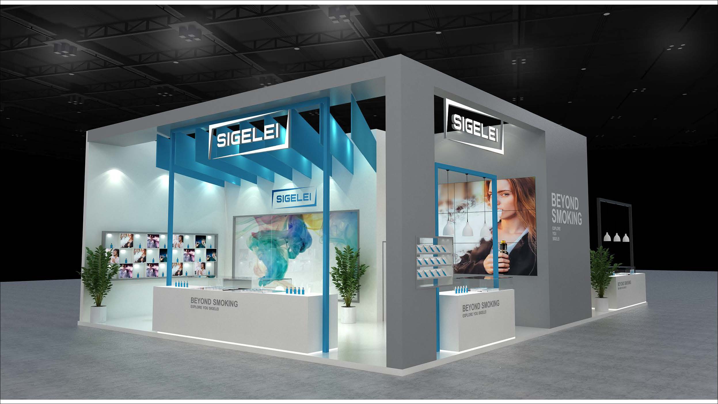 思格雷 电子烟展台设计