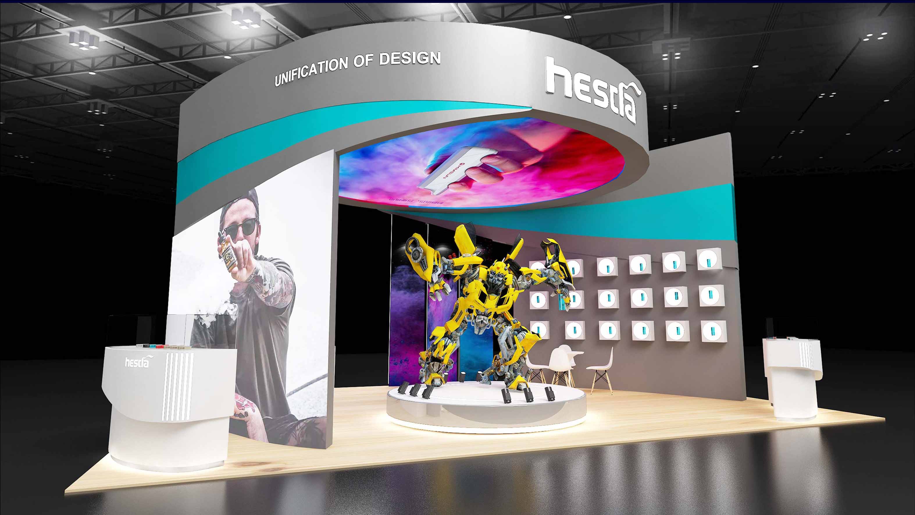 万悦  电子烟展台设计