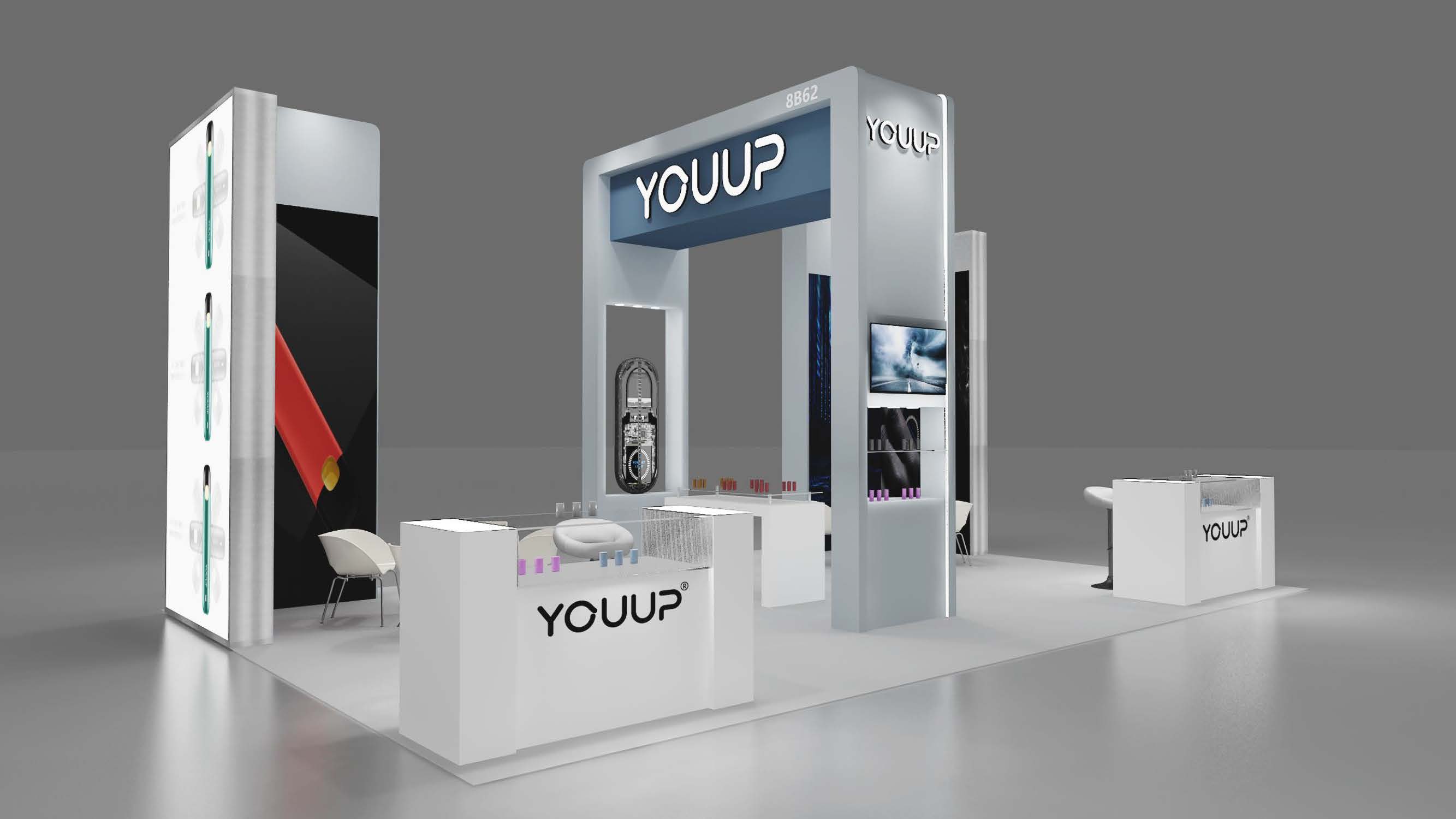 金顿士 电子烟展台设计