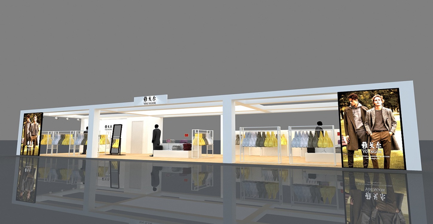 雅戈尔 服装展位设计